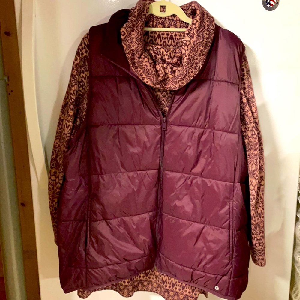 Women’s 2X Matching Vest and Fleece Pullover
